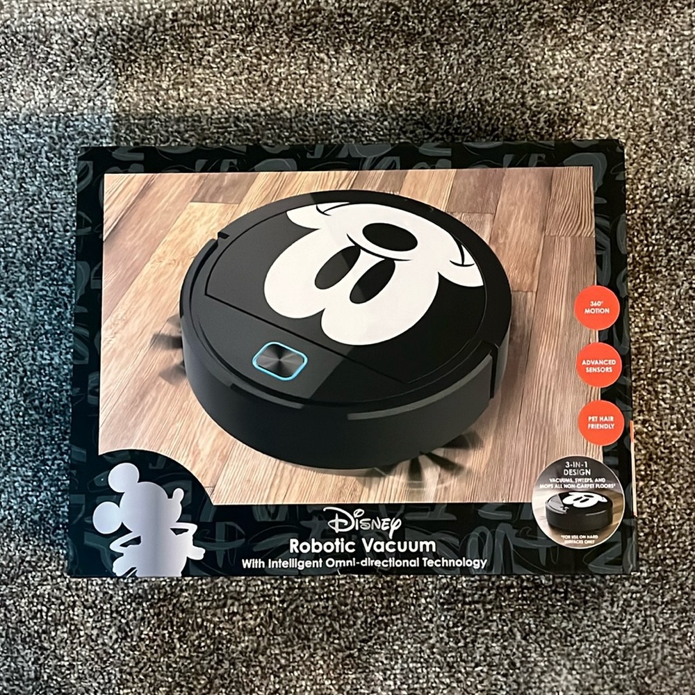 NIB Disney Mickey Robotic Vacuum